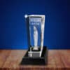 3D Crystal Tall Pillar Award