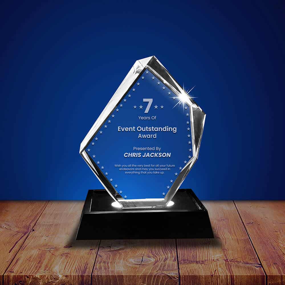 3D Crystal award Prestige