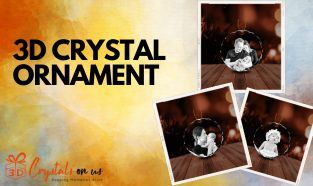 3D Crystal Ornament of India